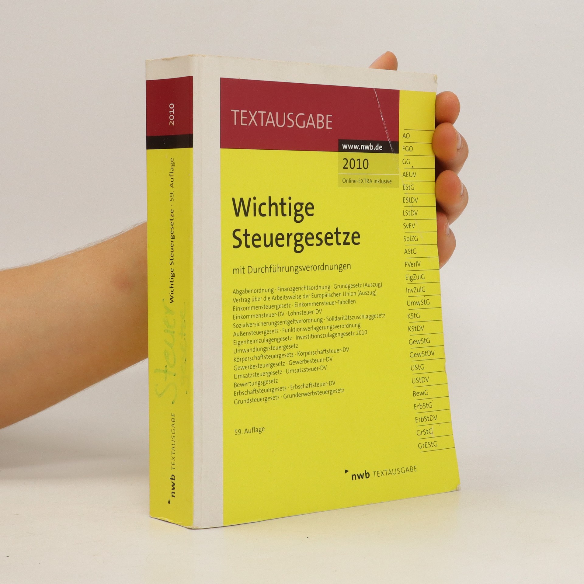 Wichtige Steuergesetze kolektiv knihobot.sk