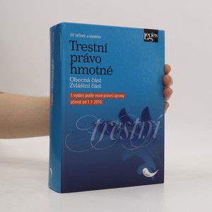 náhled knihy - Trestní právo hmotné : obecná část, zvláštní část
