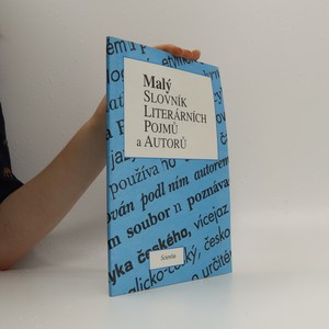 náhled knihy - Malý slovník literárních pojmů a autorů