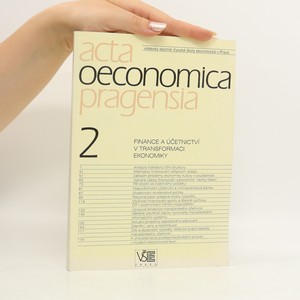 náhled knihy - Finance a účetnictví v transformaci ekonomiky ; Acta Oeconomica Pragensia 2