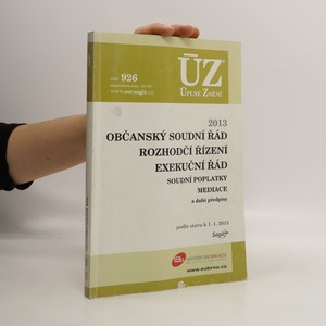 náhled knihy - Občanský soudní řád. Rozhodčí řízení. Exekuční řád