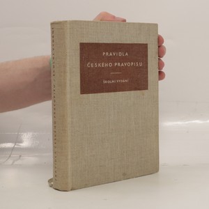 náhled knihy - Pravidla českého pravopisu - školní vydání 1958 kolektiv autorů