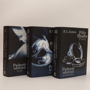 náhled knihy - Padesát odstínů šedi. Padesát odstínů temnoty. Padesát odstínů svobody (3 svazky, komplet)